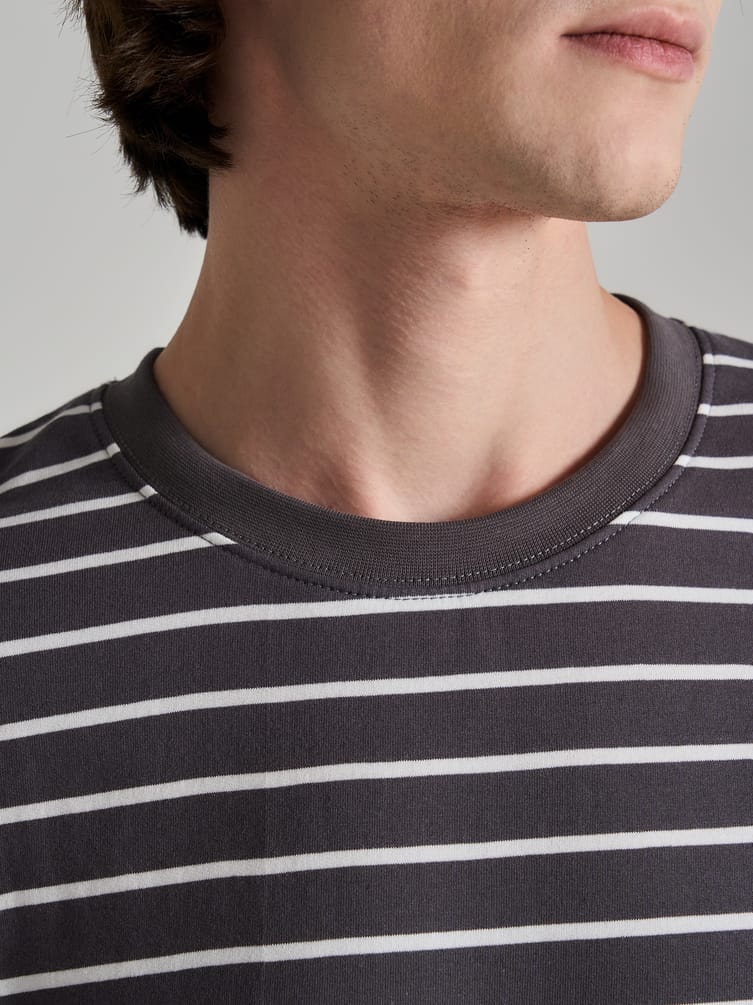 Полосатый лонгслив оверсайз