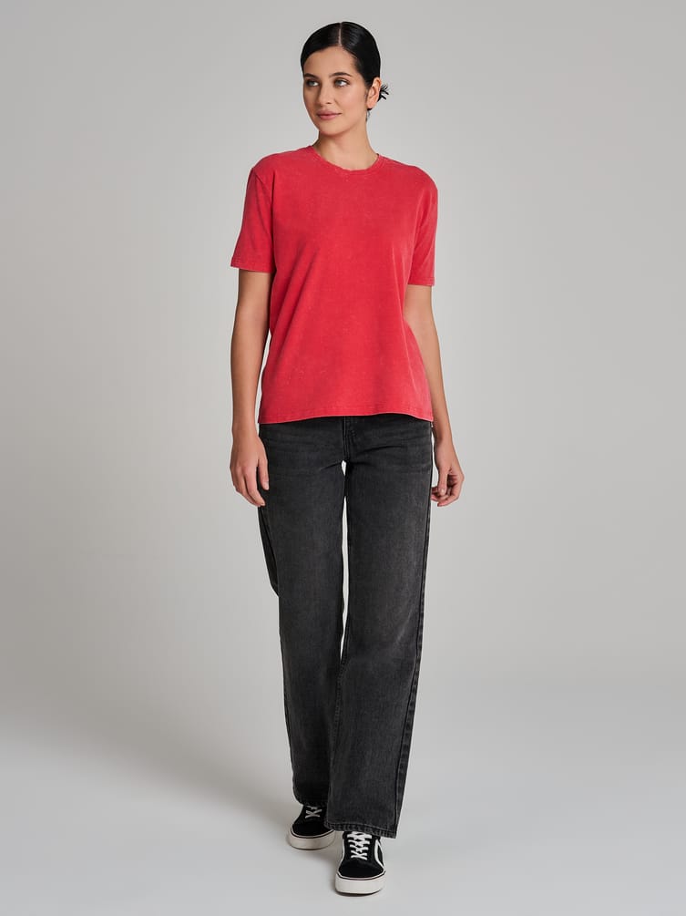 Футболка оверсайз с вареным эффектом