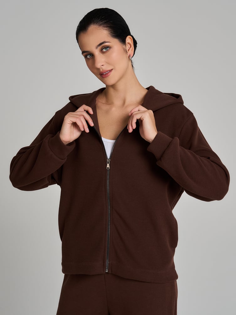 Толстовка с капюшоном трикотажная