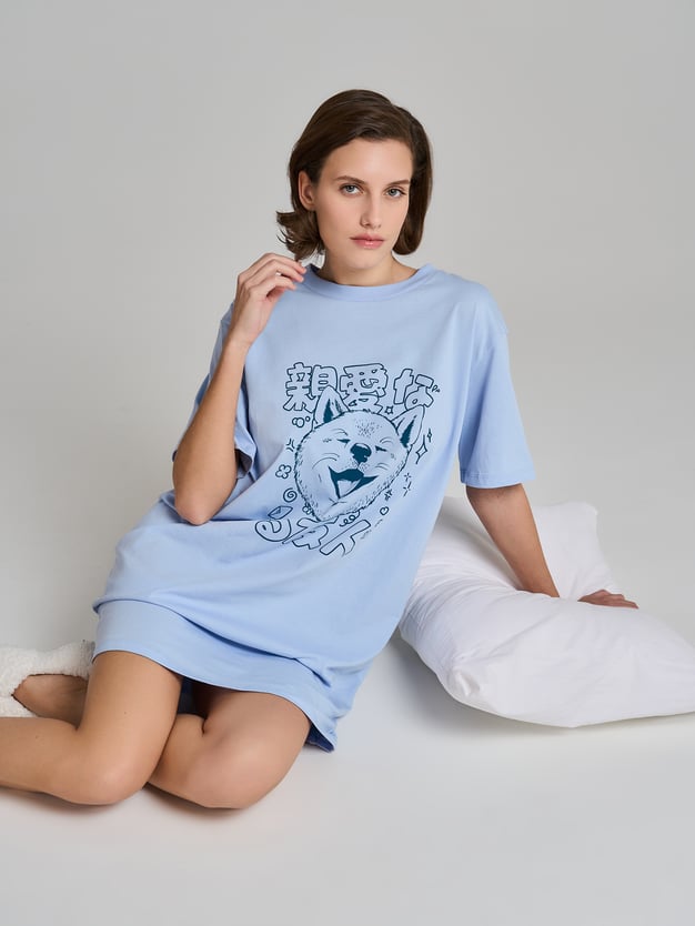 Ночная сорочка с принтом