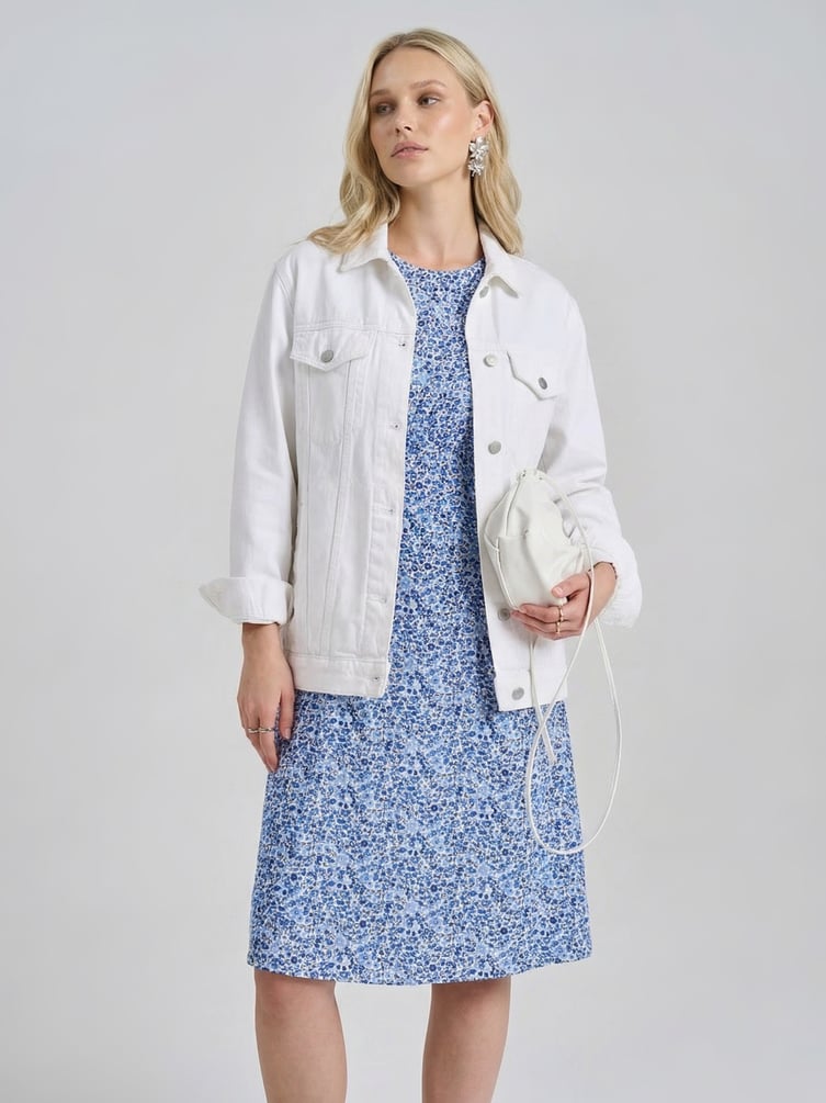 Миди платье крестьянка