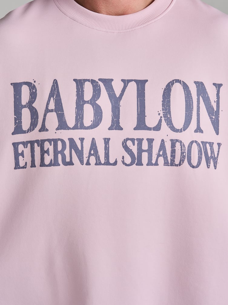 Свитшот оверсайз с надписью