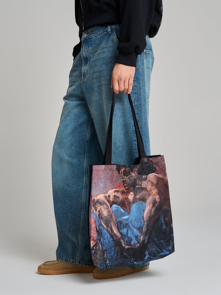 Сумка-шоппер с принтом картин Третьяковской галереи