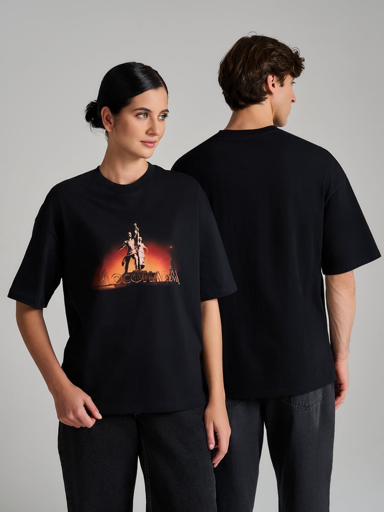 Футболка оверсайз с принтом Мосфильм