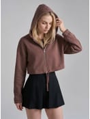 Зип худи укороченная на молнии