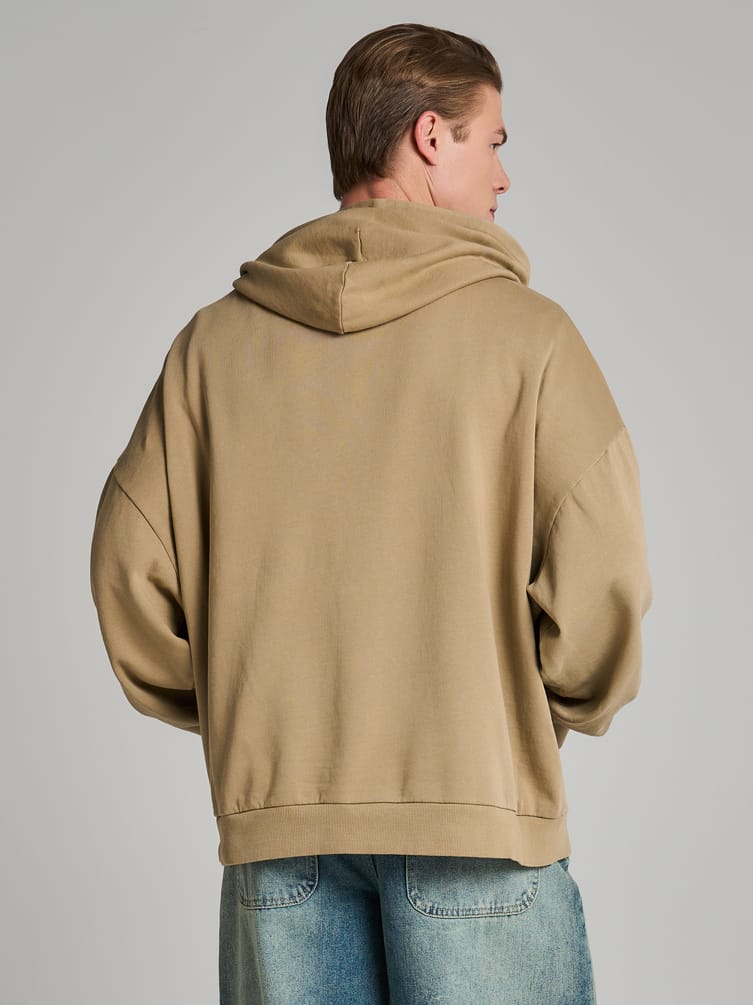 Худи варенка с надписью и начесом