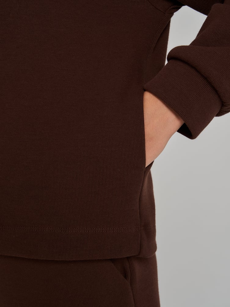 Толстовка с капюшоном трикотажная