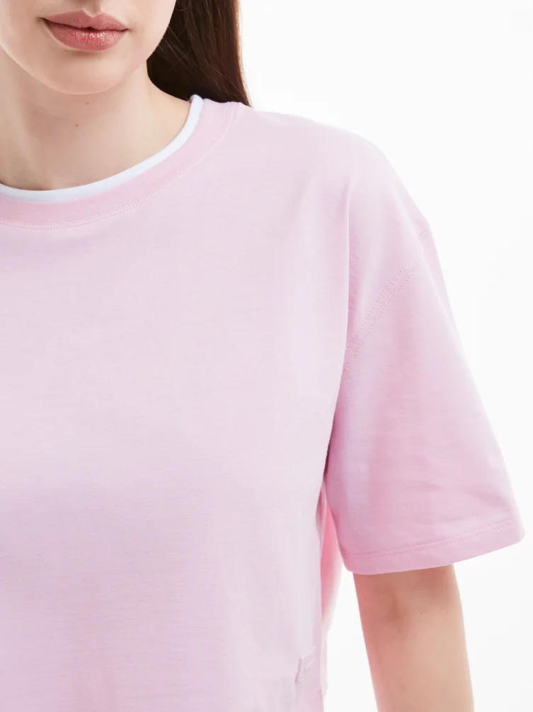 Короткая футболка оверсайз Color Basic