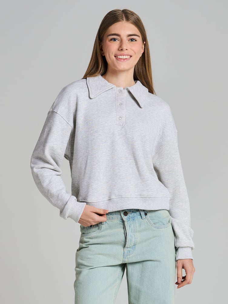 Толстовка поло оверсайз