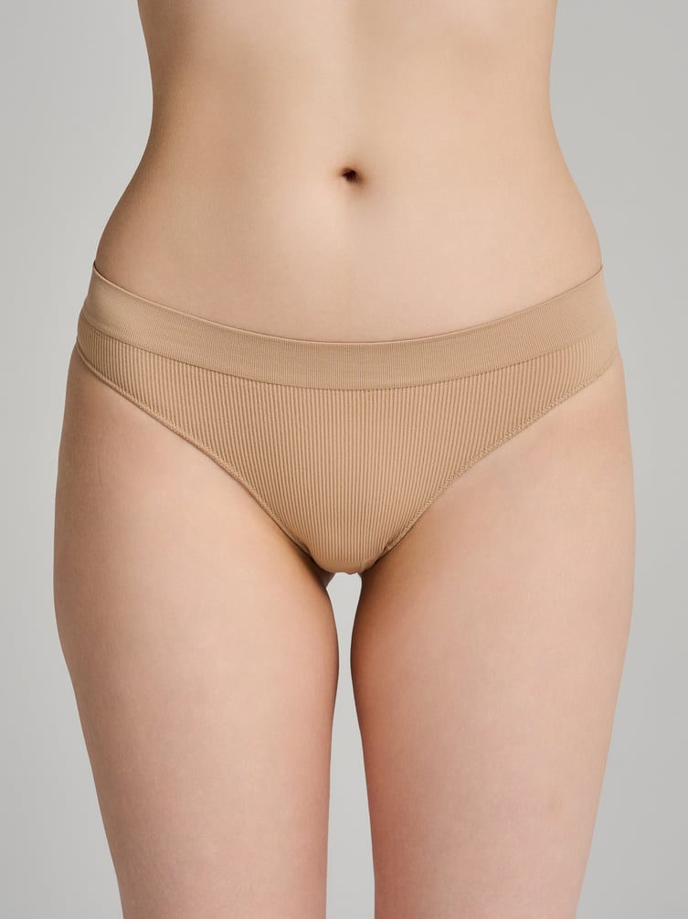 Трусы-танга - 2 шт. в рубчик