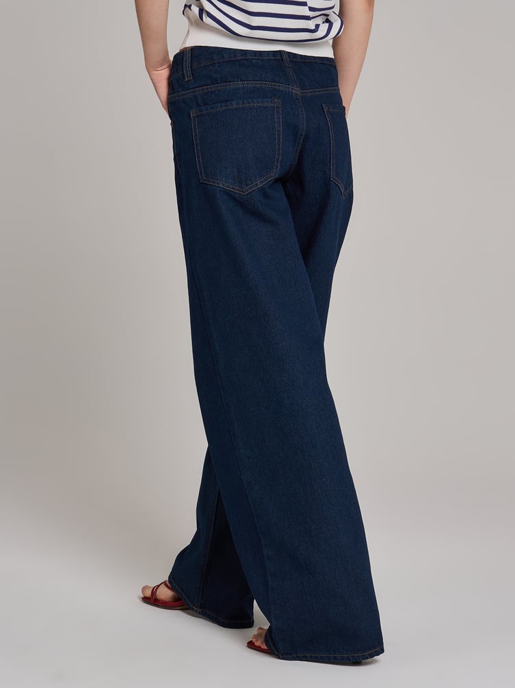 Джинсы бойфренды широкие