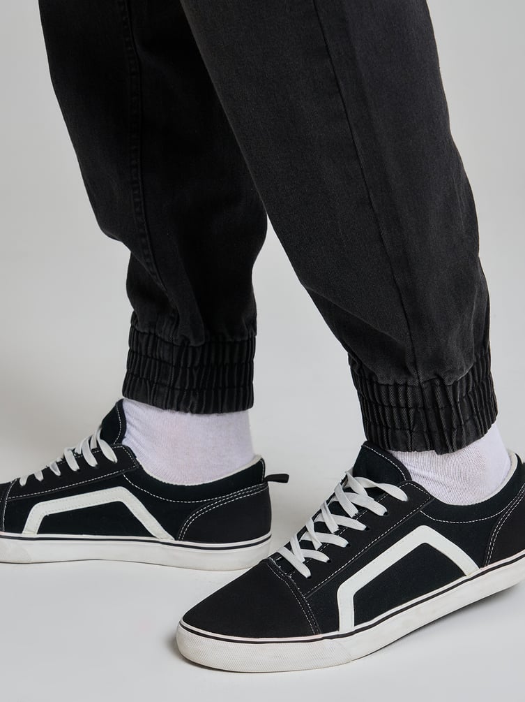 Джинсы джоггеры на резинке