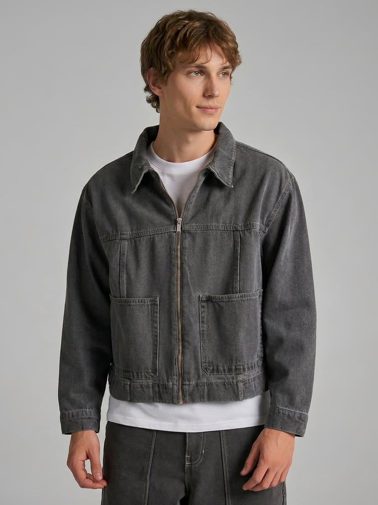 Куртка джинсовая на молнии