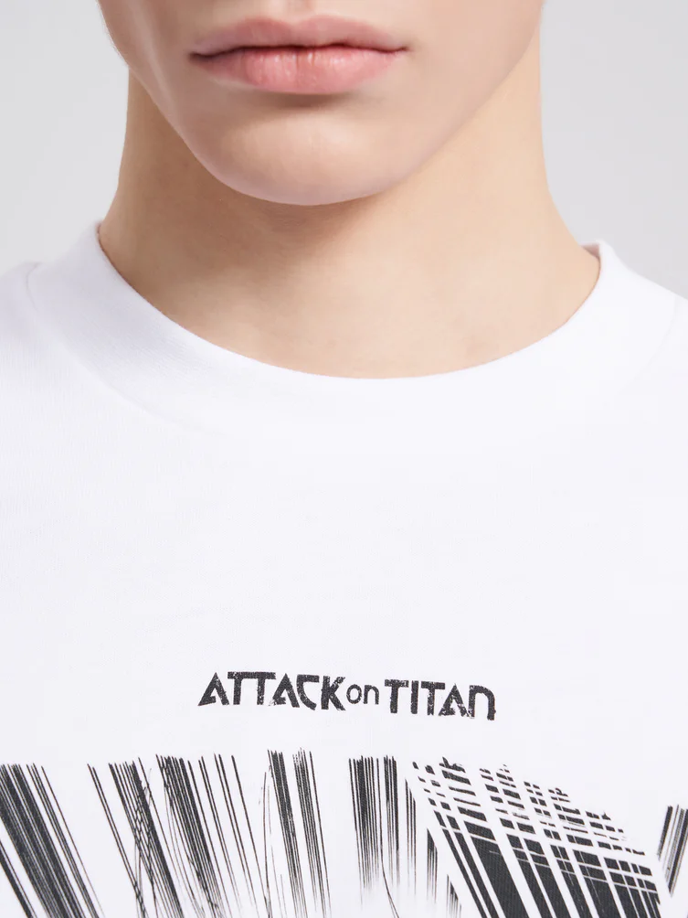 Футболка оверсайз с принтом аниме Атака Титанов