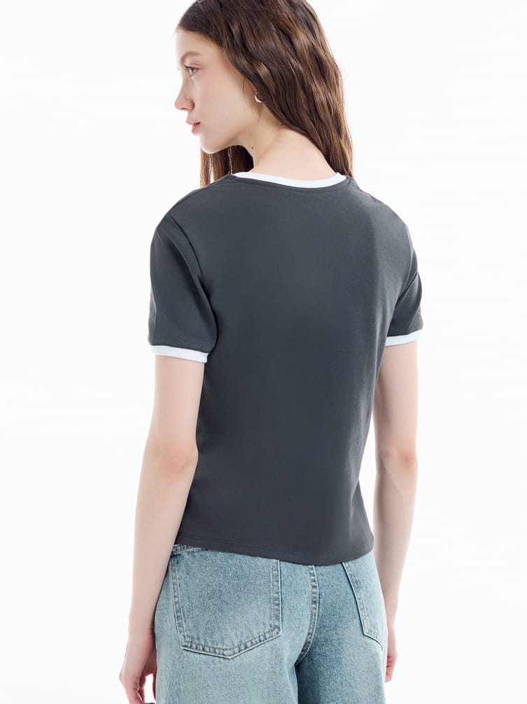 Футболка из хлопка с надписью