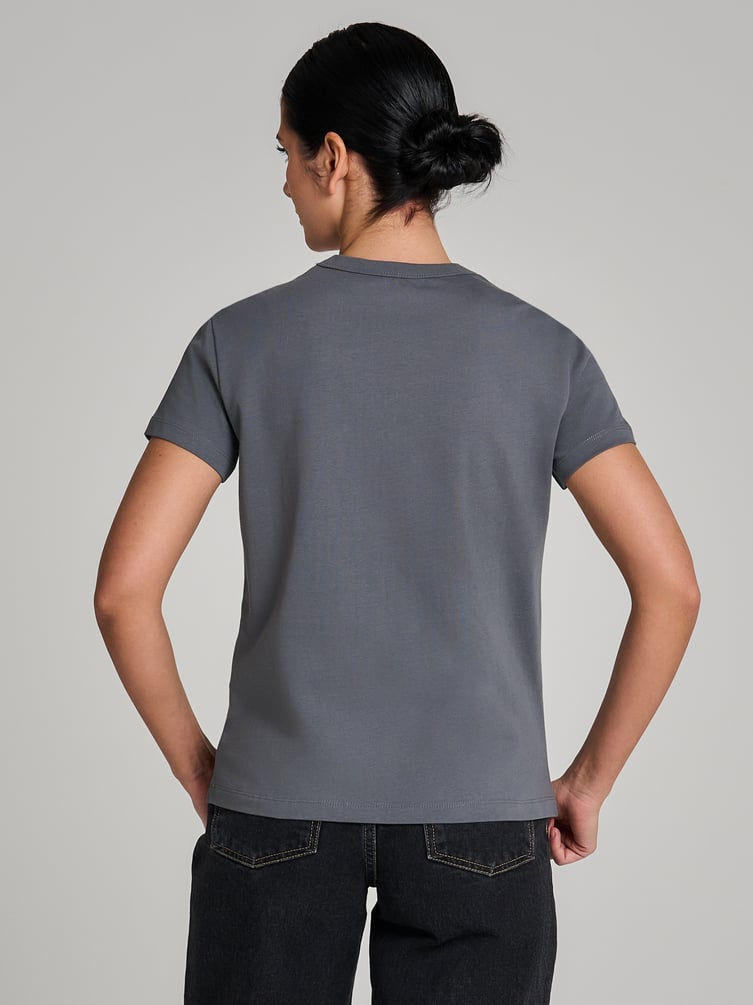 Футболка из хлопка с принтом