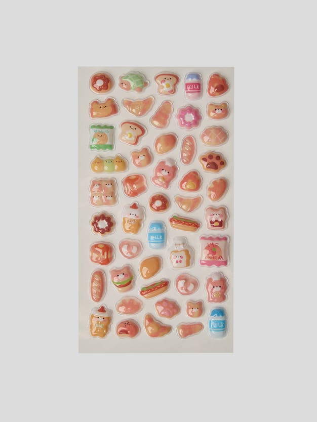 Наклейки 3D медвежата