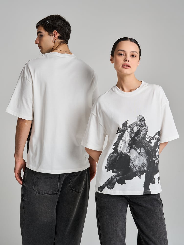 Футболка с принтом картин Третьяковской галереи