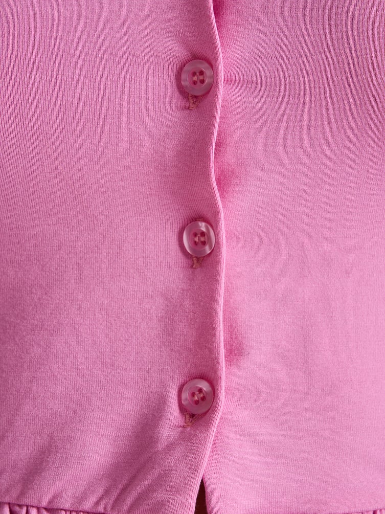 Кардиган укороченный с рюшами