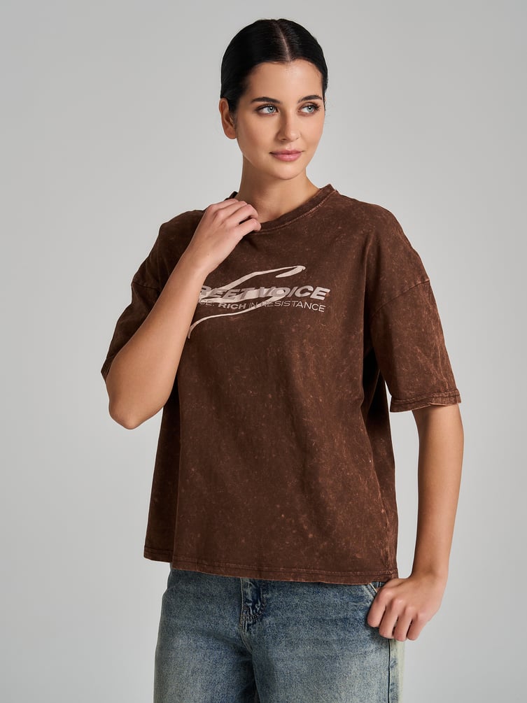 Футболка варенка оверсайз с надписью