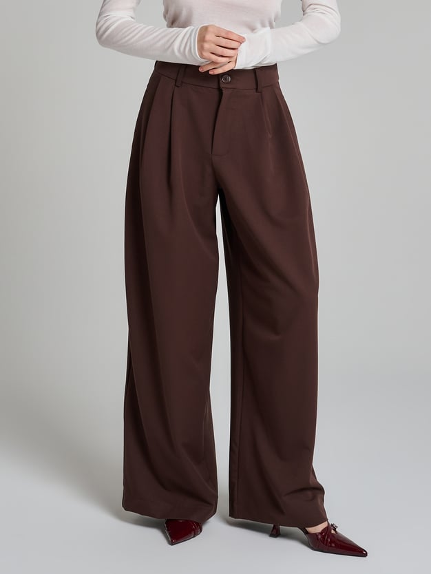 Брюки классические широкие