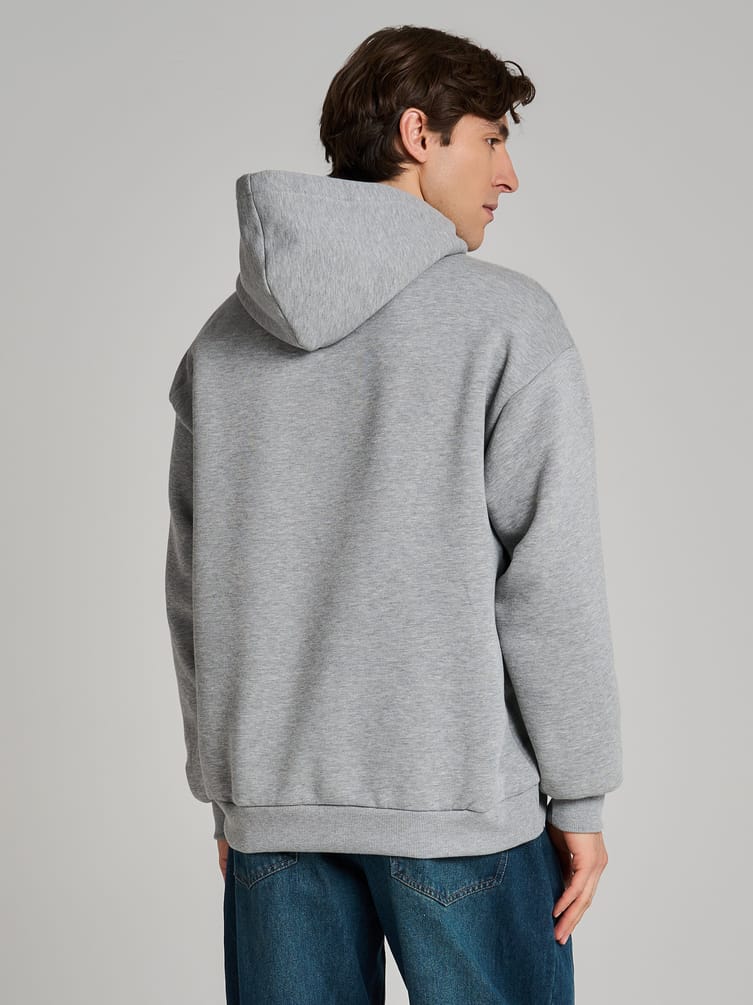 Утепленное худи с начесом