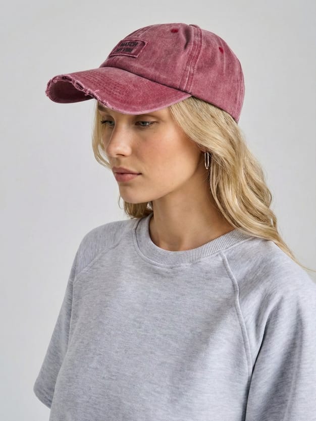 Бейсболка джинсовая с надписью