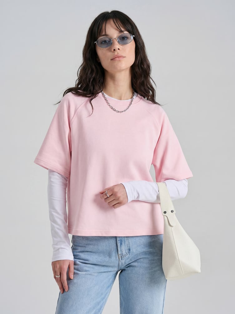 Свитшот с коротким рукавом