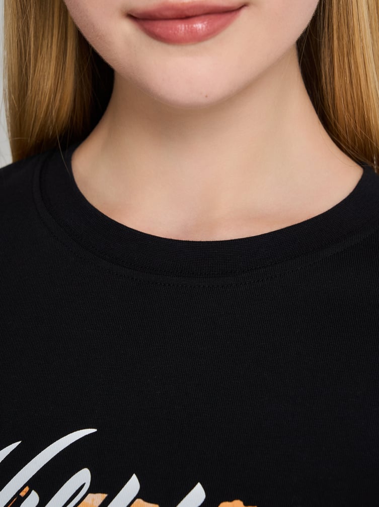 Футболка оверсайз с принтом