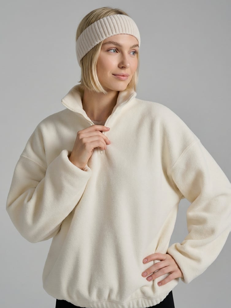 Свитшот флисовый с высоким горлом