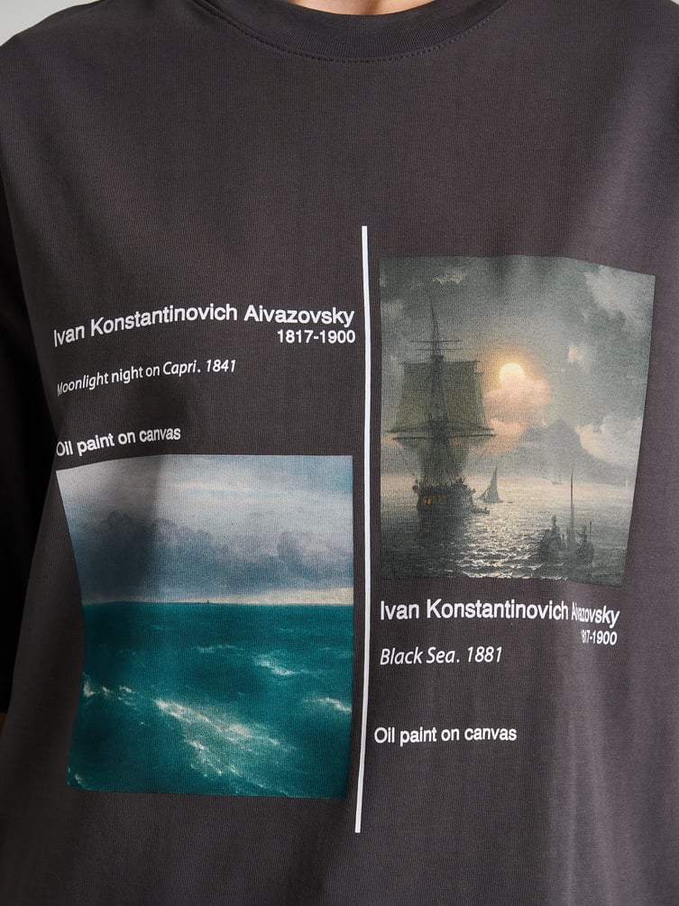 Футболка с принтом картин Третьяковской галереи