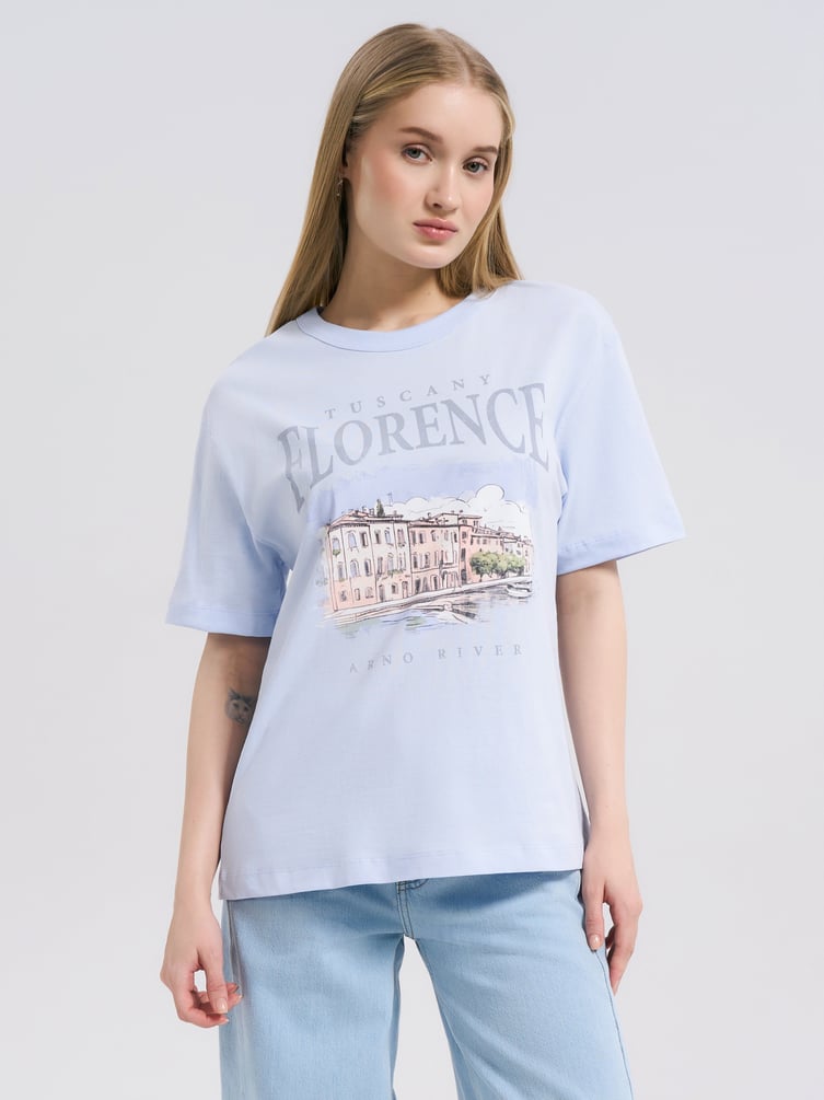 Футболка с принтом