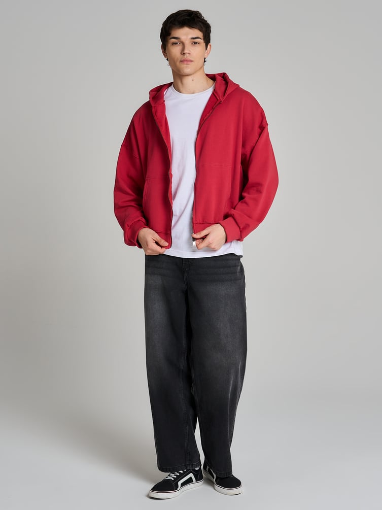 Зип худи толстовка оверсайз