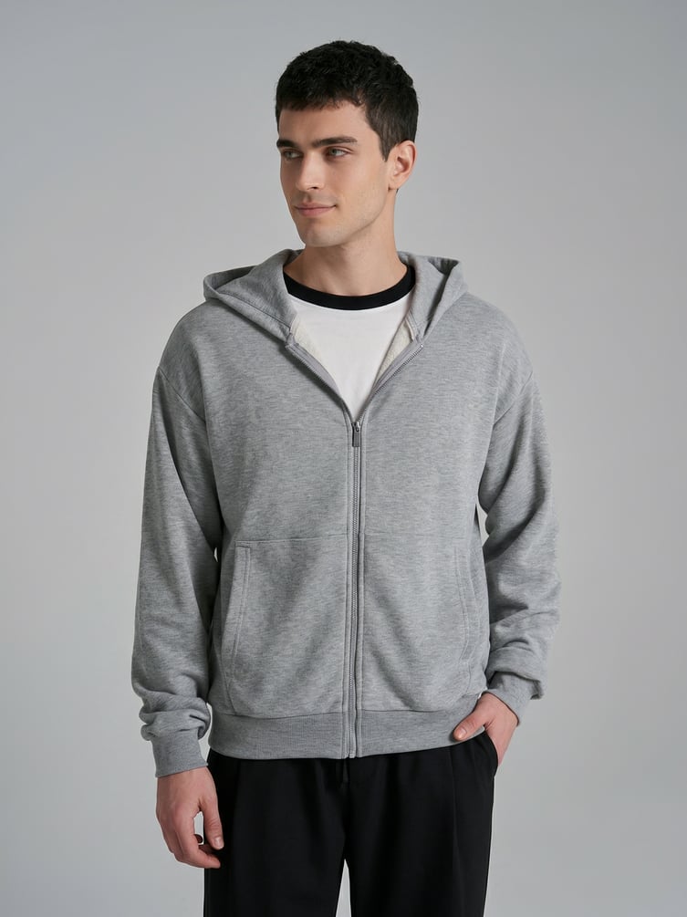 Толстовка с капюшоном без начеса