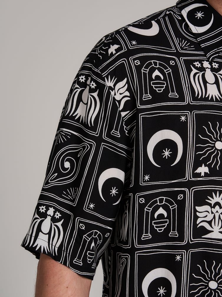 Рубашка летняя с принтом