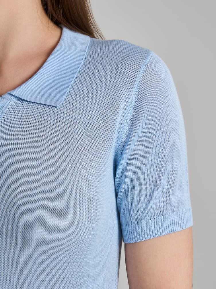 Джемпер трикотажный с коротким рукавом