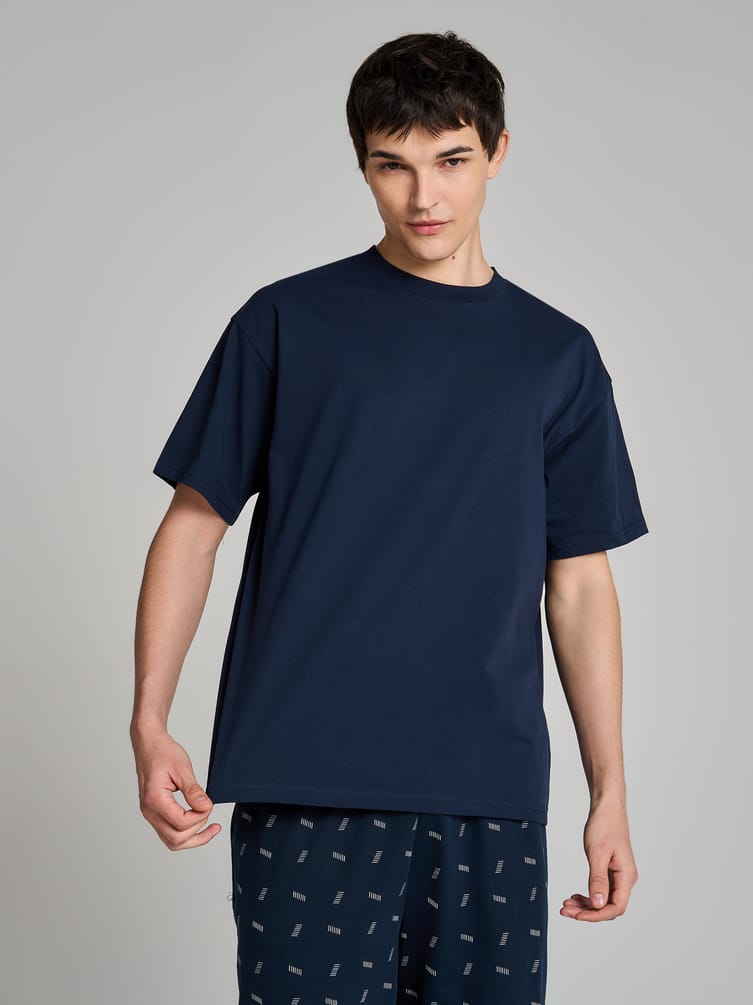 Пижама хлопковая с футболкой и брюками