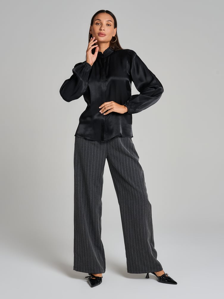 Блузка винтажная с рюшами