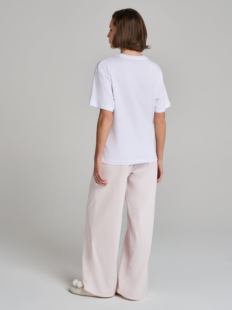 Пижама с принтом котиков и брюками