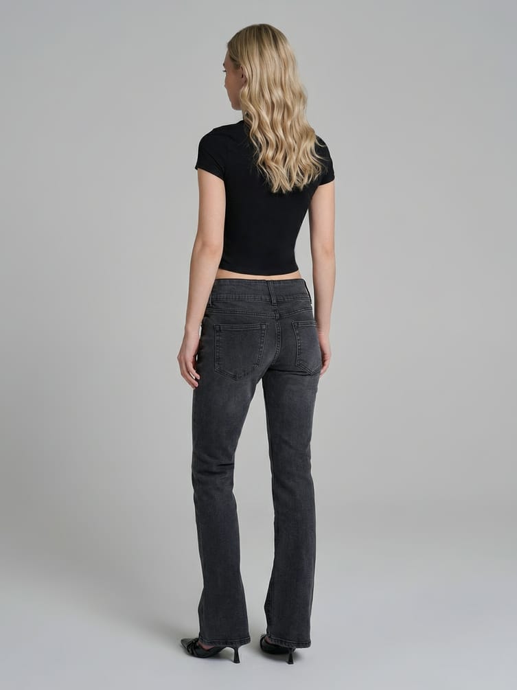 Джинсы клеш со стрелками