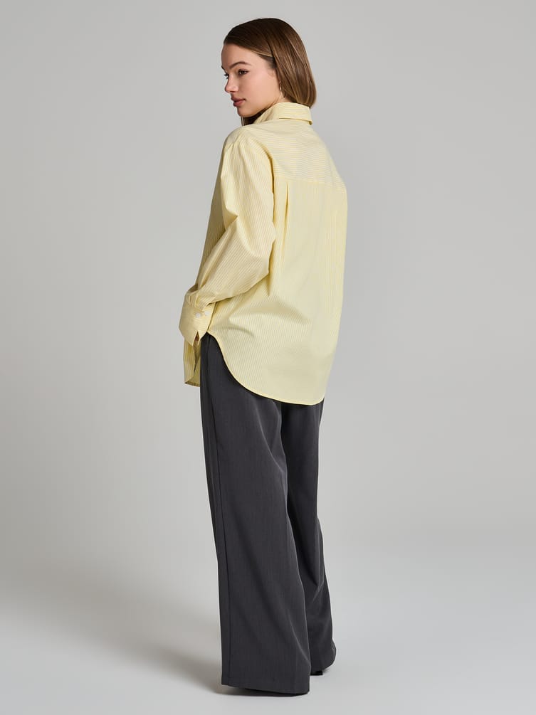 Удлиненная рубашка в полоску