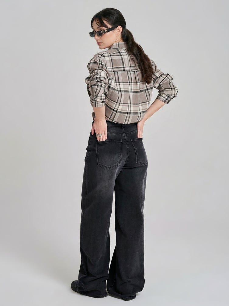 Джинсы широкие