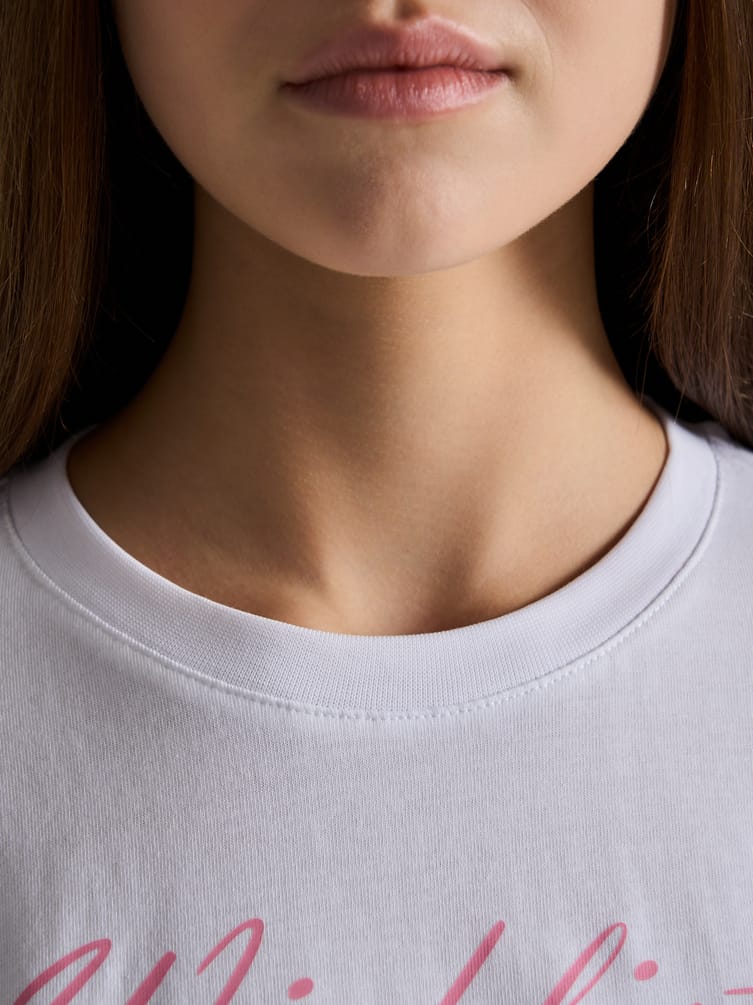 Футболка оверсайз из хлопка с принтом