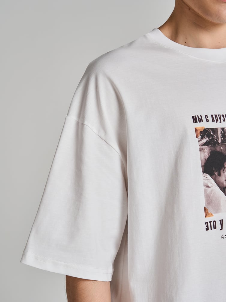 Футболка оверсайз с принтом Мосфильм