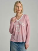 Лонгслив спортивный оверсайз с надписью