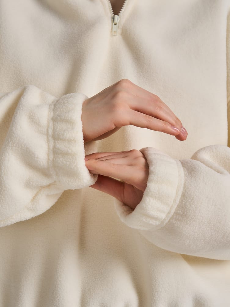 Свитшот флисовый с высоким горлом