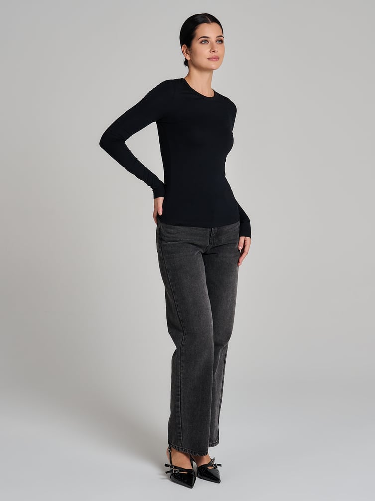 Облегающий лонгслив из вискозы