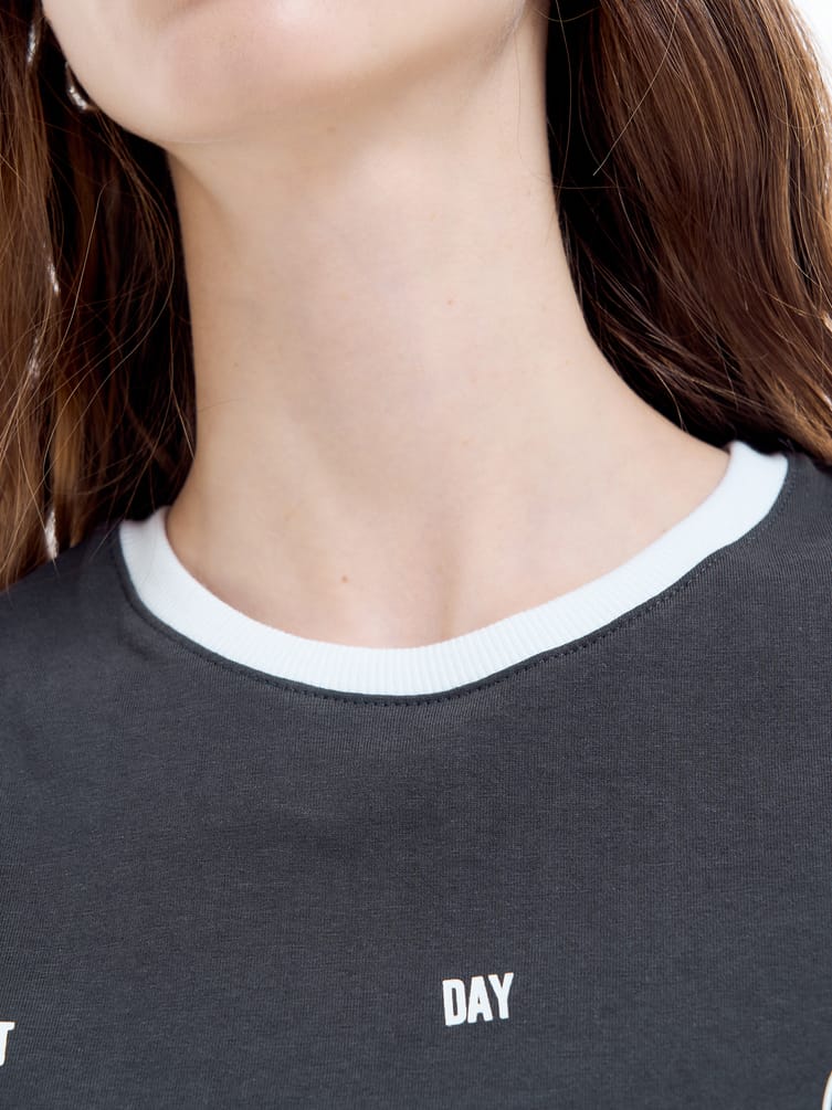 Футболка из хлопка с надписью