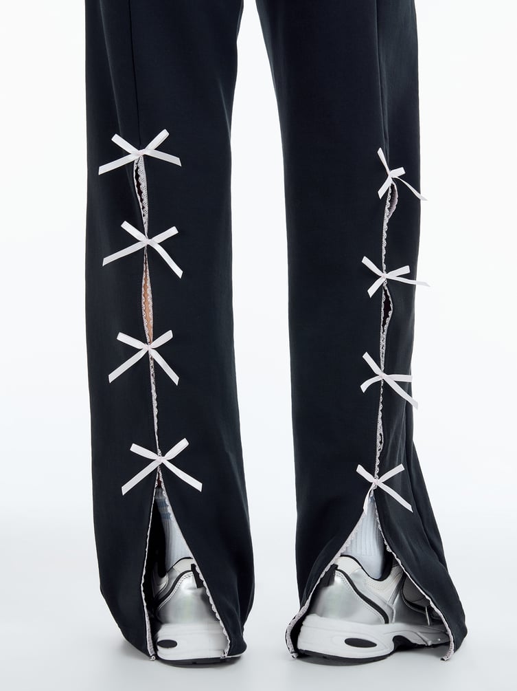 Брюки с принтом Kuromi и разрезами