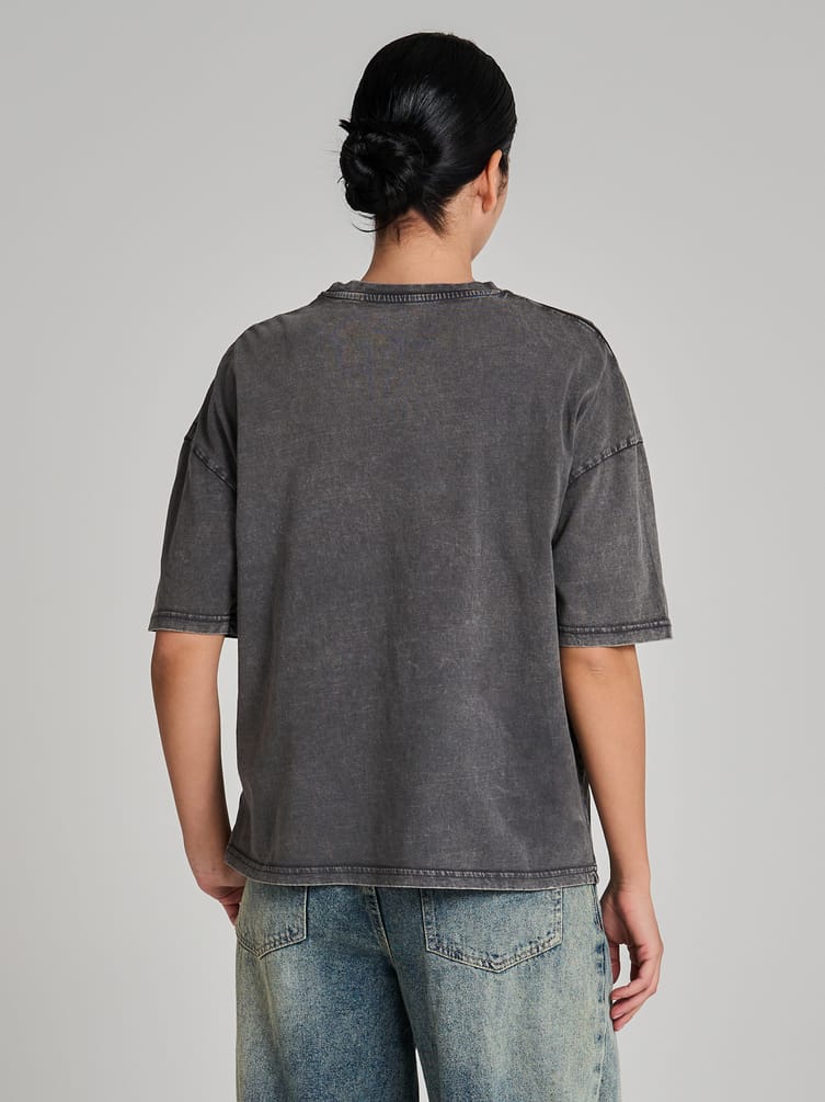 Хлопковая футболка оверсайз варенка с принтом аниме